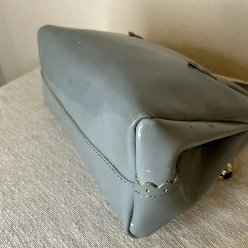 FURLA Top Handle Bag Leather with Silvertone Hardware